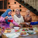 Family gathering and eat together while iftar during ramadhan in Malaysia