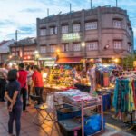 Malacca,Malaysia - July 15,2017 : The night market on Friday,Saturday and Sunday is the best part of the Jonker Street, it sells everything from tasty foods to cheap keepsakes.