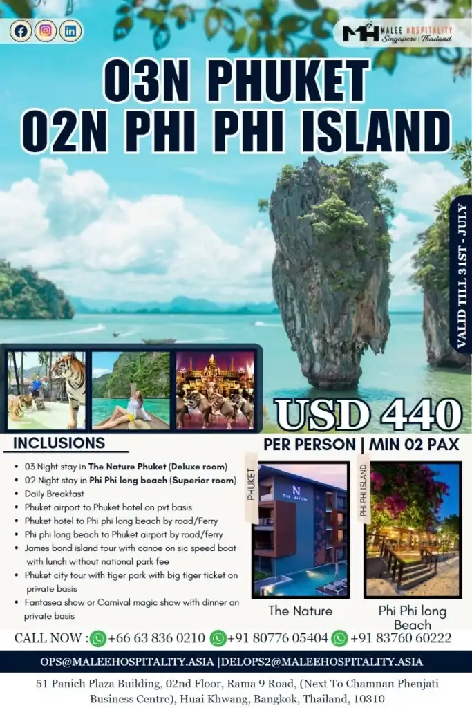 03Nights Phuke& 02Nights Phi Phi Island