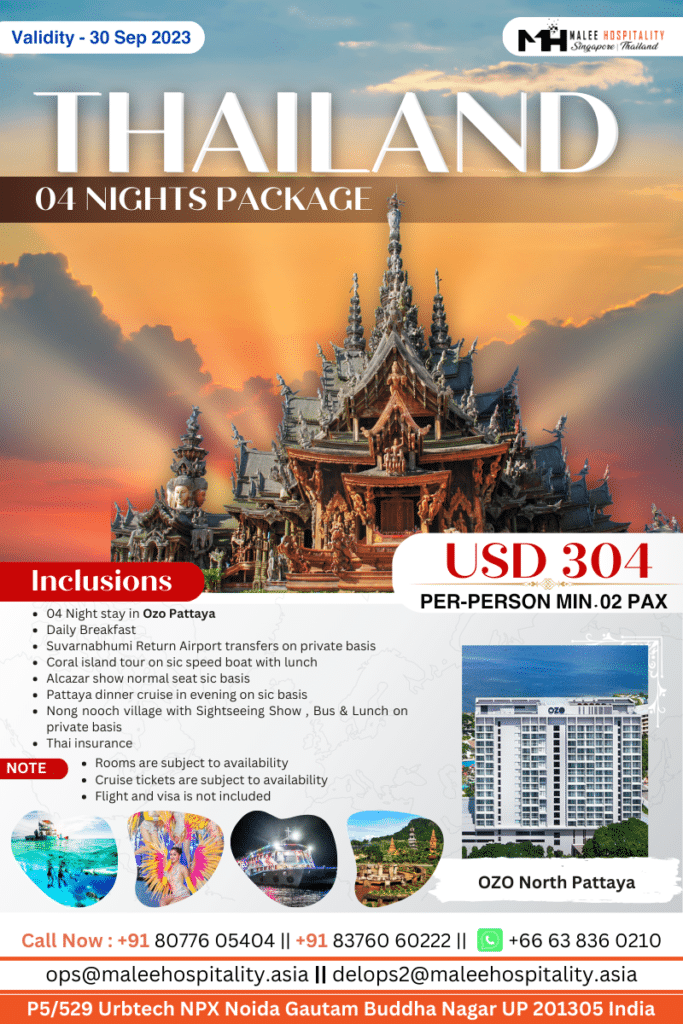 Thailand 04 Night Pattaya Tour Package